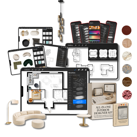 All-in-One Architecture & Interior Design Asset Bundle (3,700+ Assets)